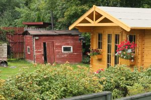 house designed with wood